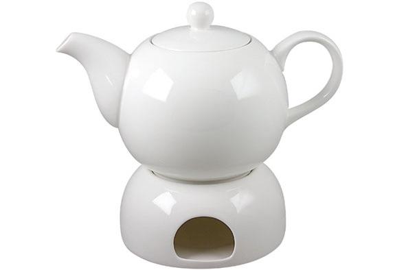 Teapot + Warmer D22Xh16  New Bone China